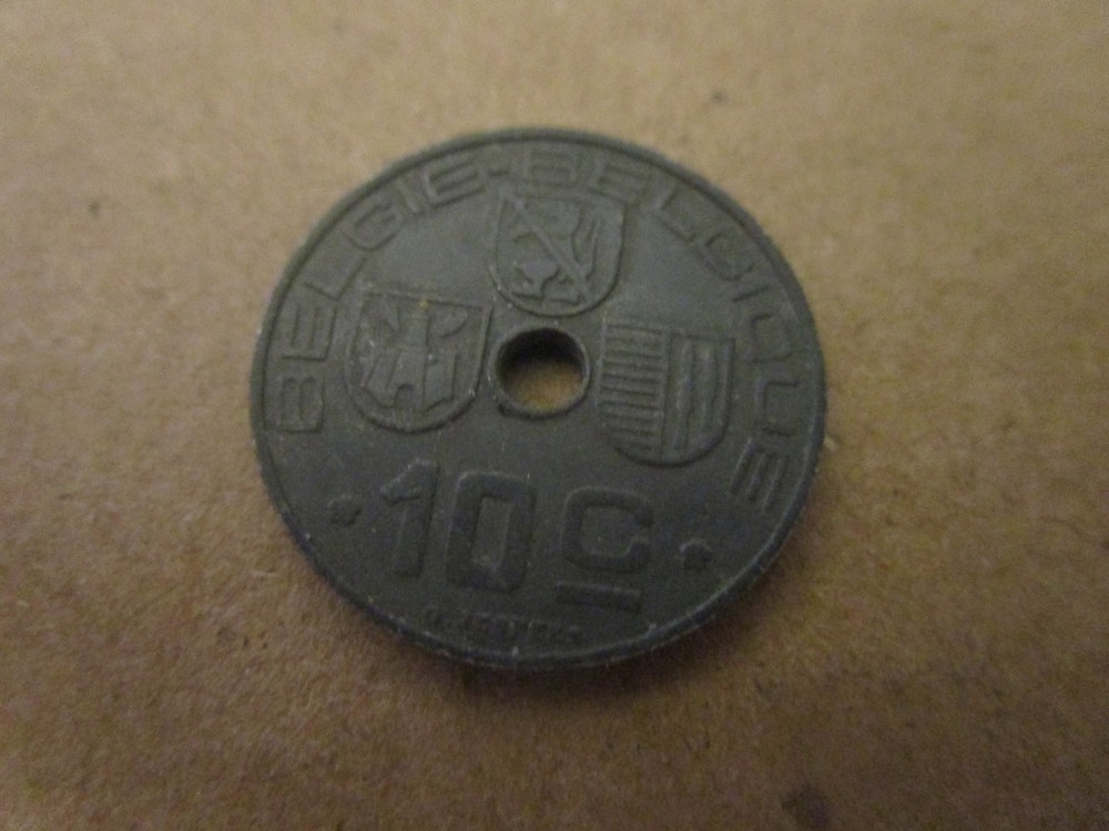1942 Belgium 10 Ten Centimes