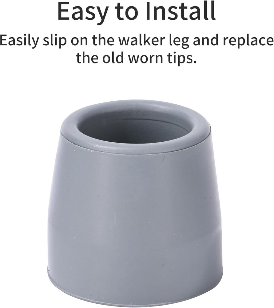 4PCS Rubber Walker Tips 1 Inch Heavy Duty Replacement New