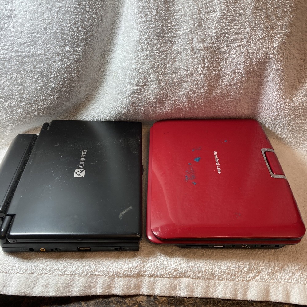 2 DVD Portable Player / untested For Parts Only!