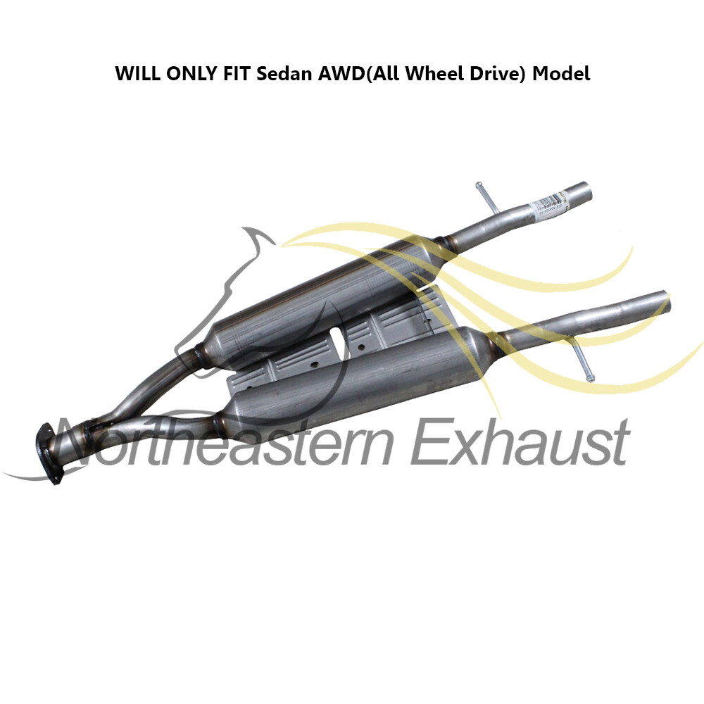 Stainless Steel Exhaust Resonator Pipe fits: 2009-2013 INFINITI G37 3.7L