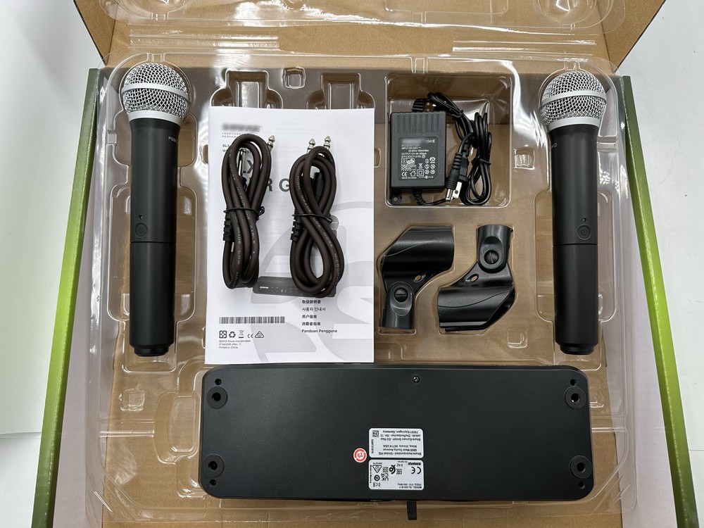 NEW BLX288/PG58 Handheld Wireless Microphone System Come with2 Microphone