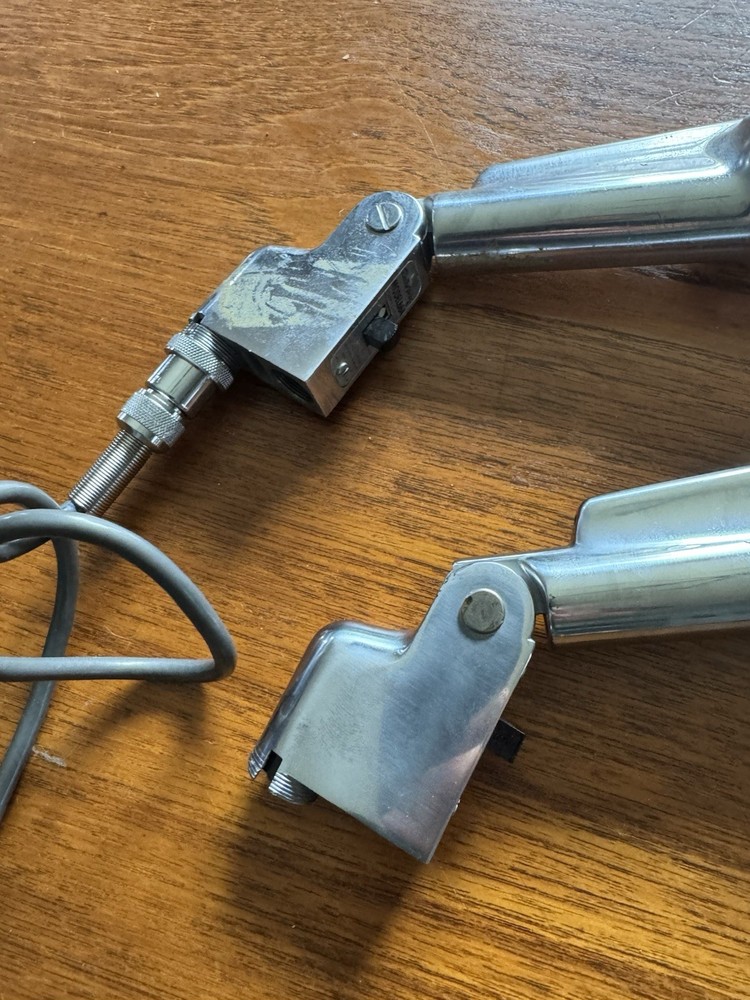 Pair Vintage EV Model 664 Dynamic Microphone Electrovoice Tested Working Deco