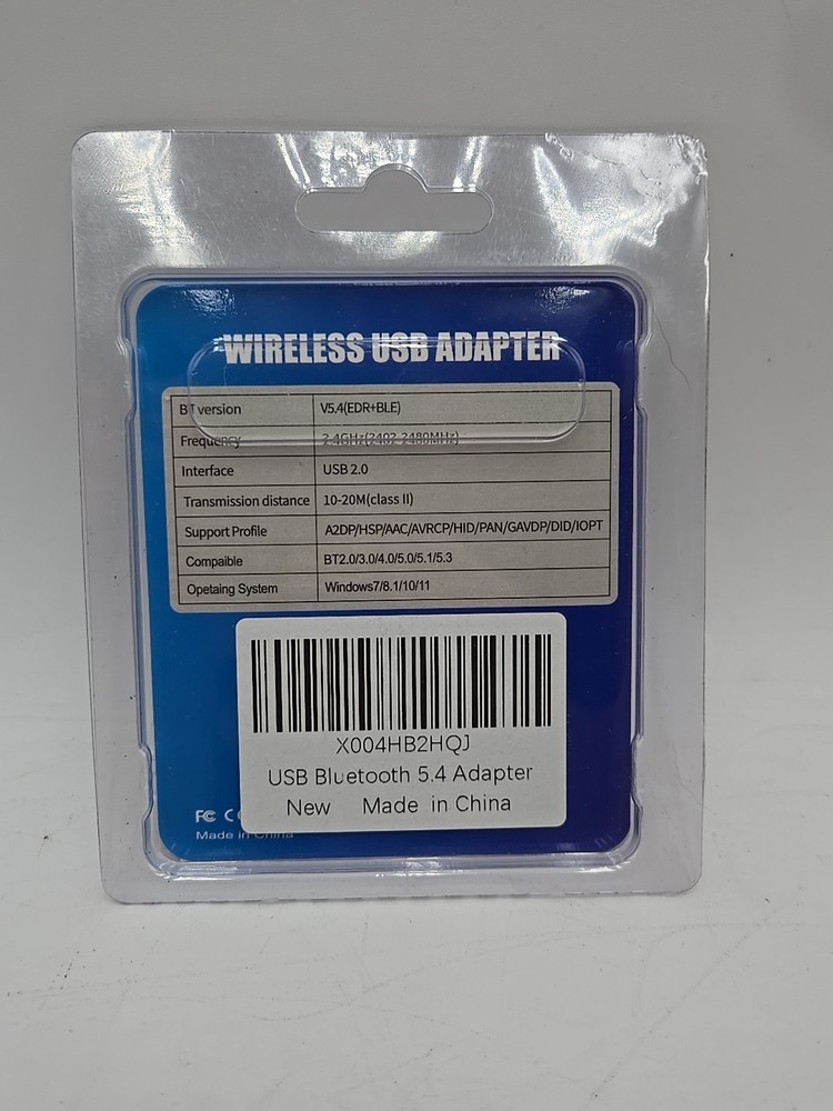 Wireless USB Bluetooth Adapter 5.4 USB Dongle For Laptop Desktop Mouse Keyboard