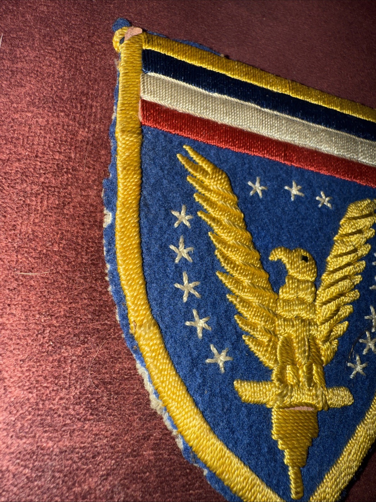 WW2 US ARMY EUROPEAN THEATER OF OPERATIONS PATCH - Theatre Made Likely English