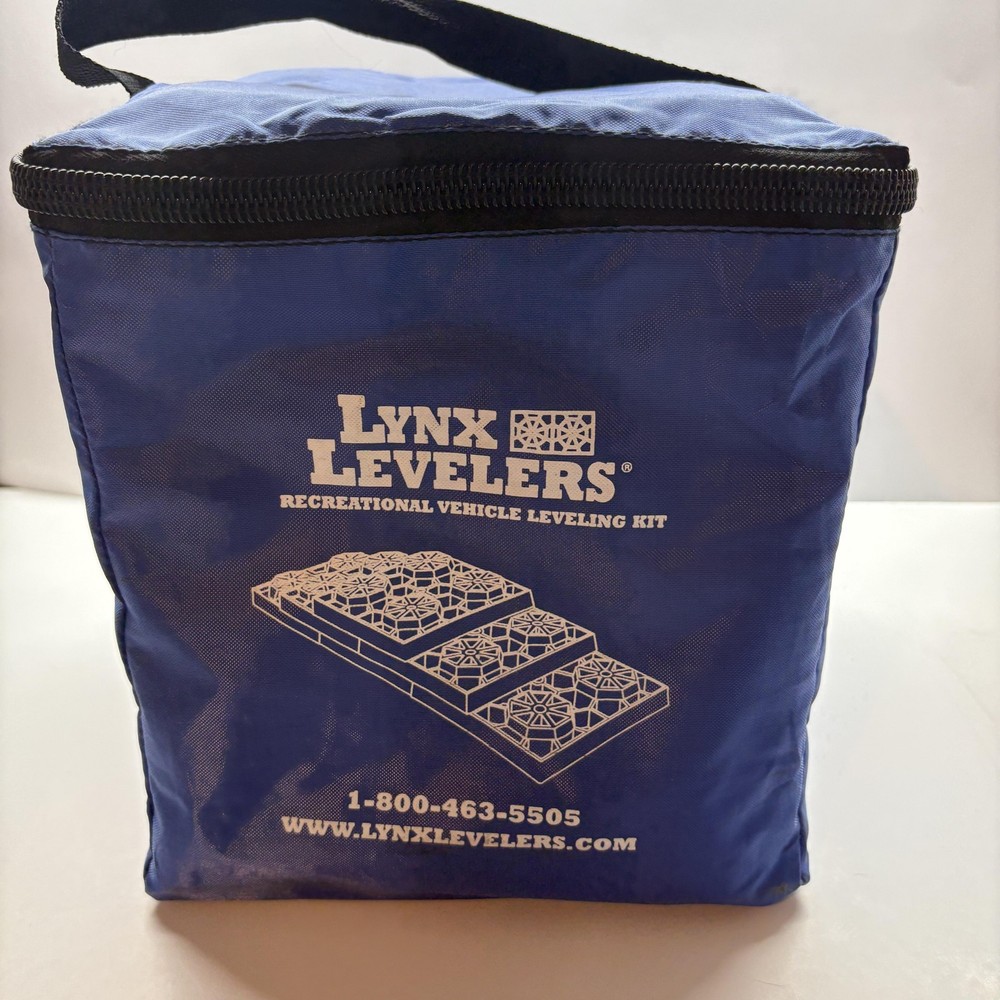 Lynx Levelers RV Stackable Leveling Blocks Orange Plastic Motorhome Kit W/ Bag