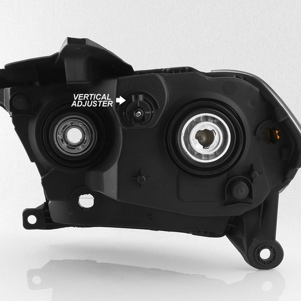 - Fits 2011 2012 2013 Dodge Durango Halogen Model Black Headlights Driver Left+P