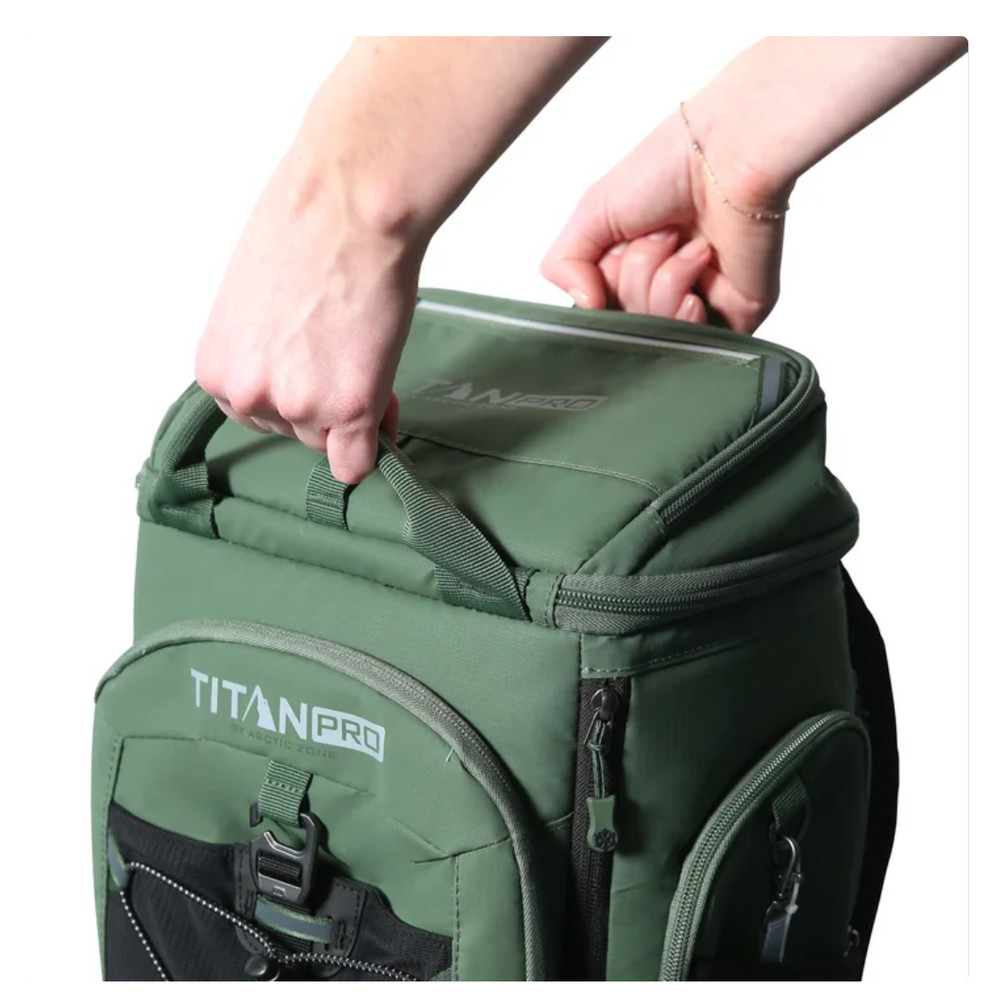 Titan PRO 26-Can Backpack Cooler with Ice Walls