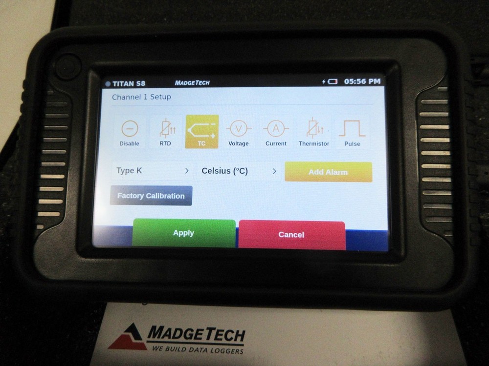 MADGETECH TITAN S8 8 CHANNEL PORTABLE DATA ACQUISITION LOGGER