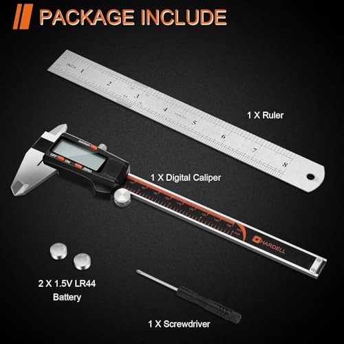 Digital Caliper with Large LCD Screen, Calipers Measuring Tool with 6 Inch