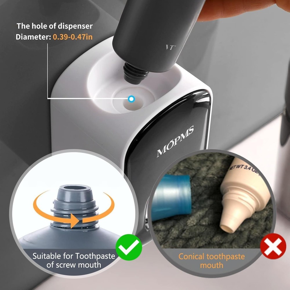 Automatic Toothpaste Dispenser Wall Mounted Squeezer Bathroom 2 Day Delivery