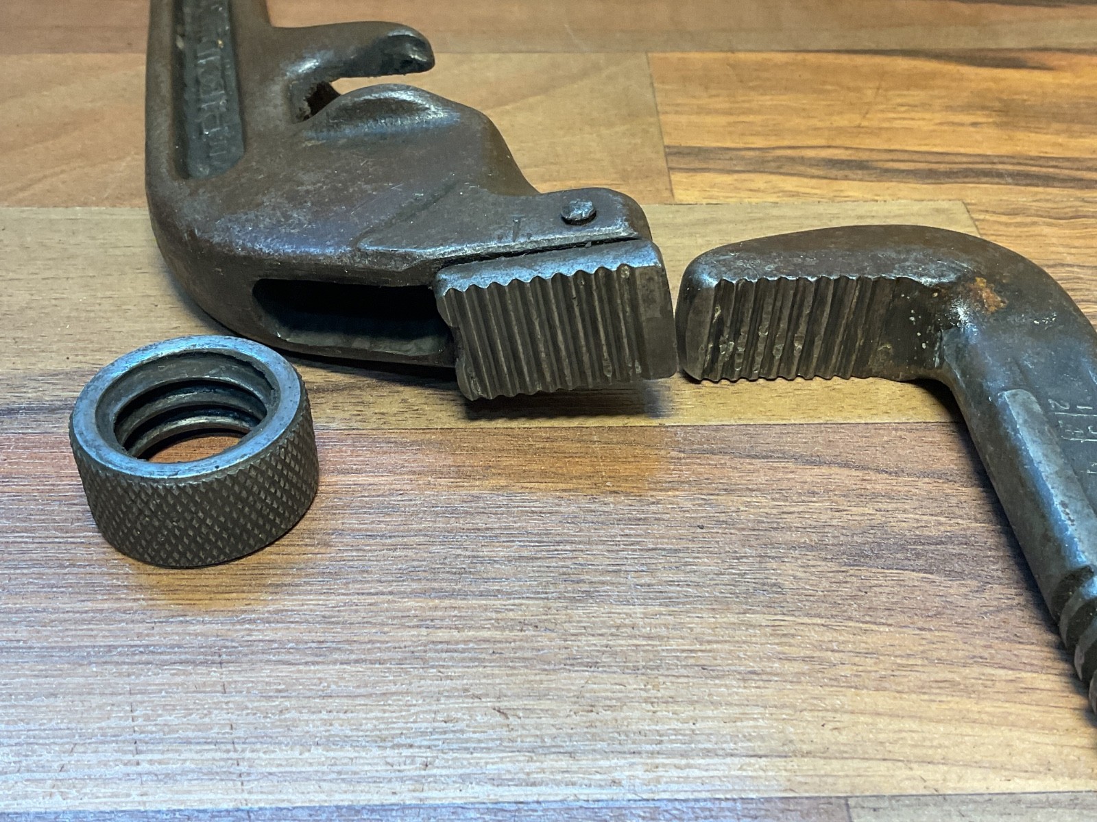 Vintage Ridgid No. E14 Heavy Duty 14'' Offset Pipe Wrench Made In USA