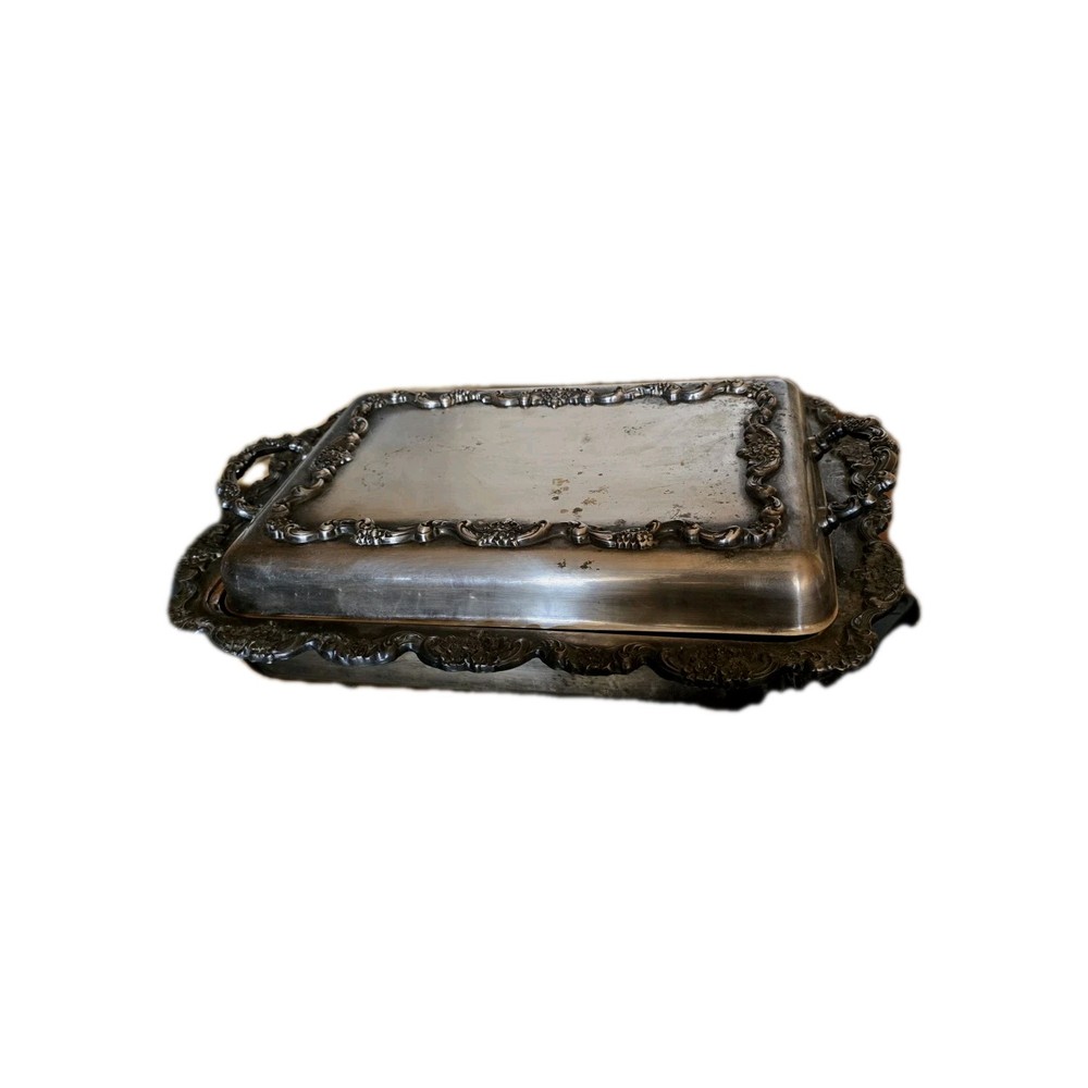 Vintage Serving Trey With 2 Warmers