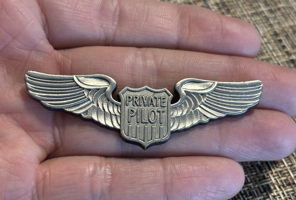 Private Pilot Wings Badge Pin Aviation Plane Pilot
