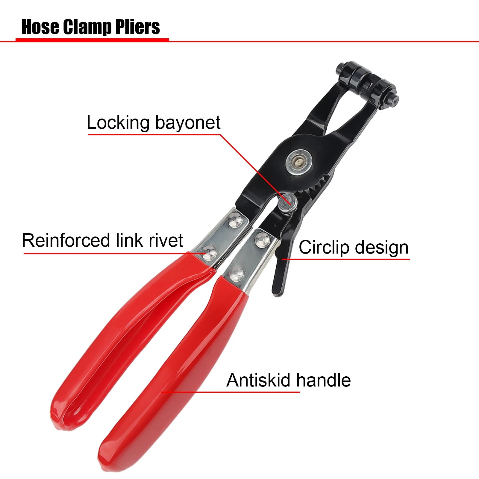 2X Hose Clamp Pliers Car Water Pipe Fuel Coolant Spring Bundle Removal Tool