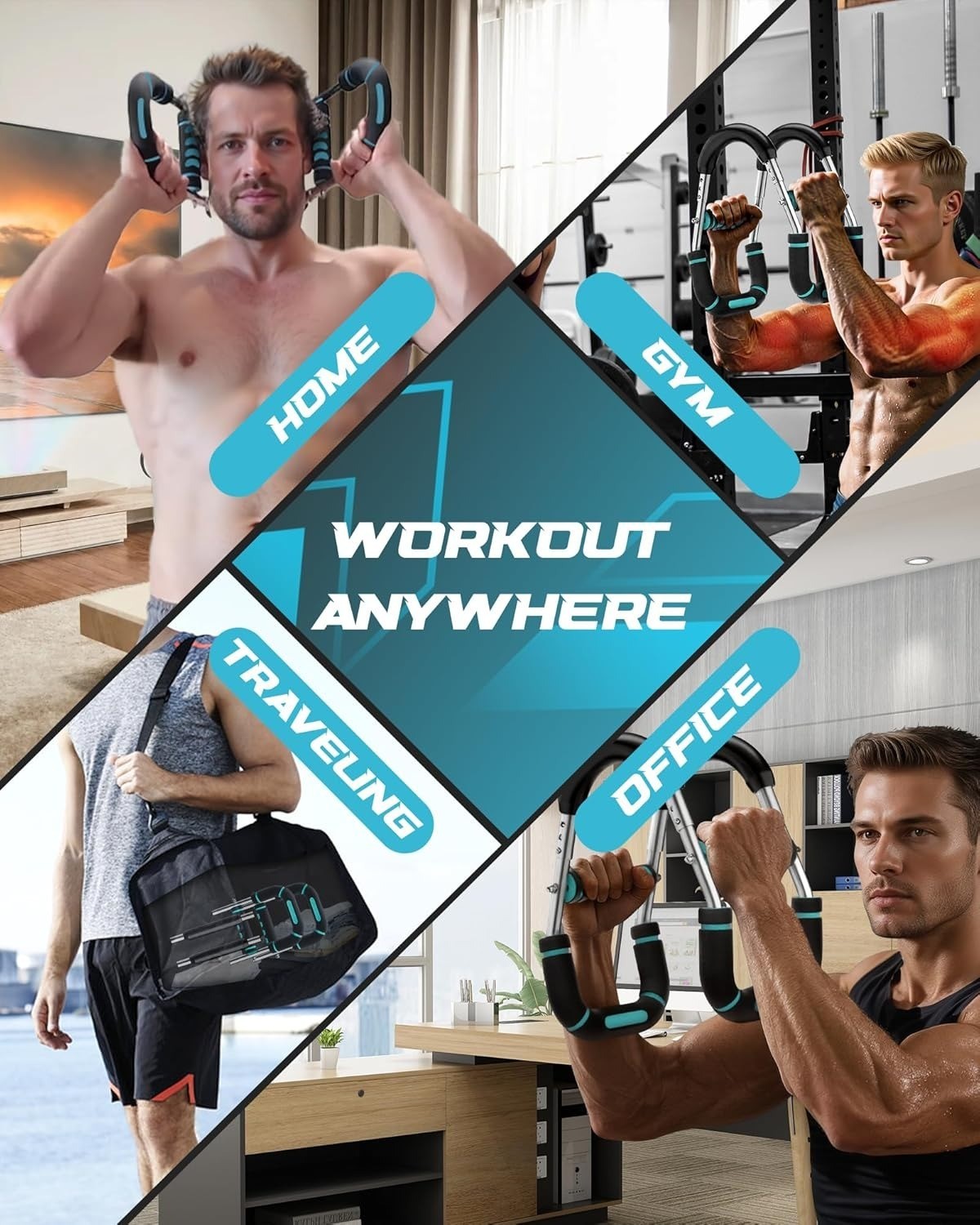 Twister Arm Trainer Chest Workout Equipment Exerciser for Men Adjustable Arm