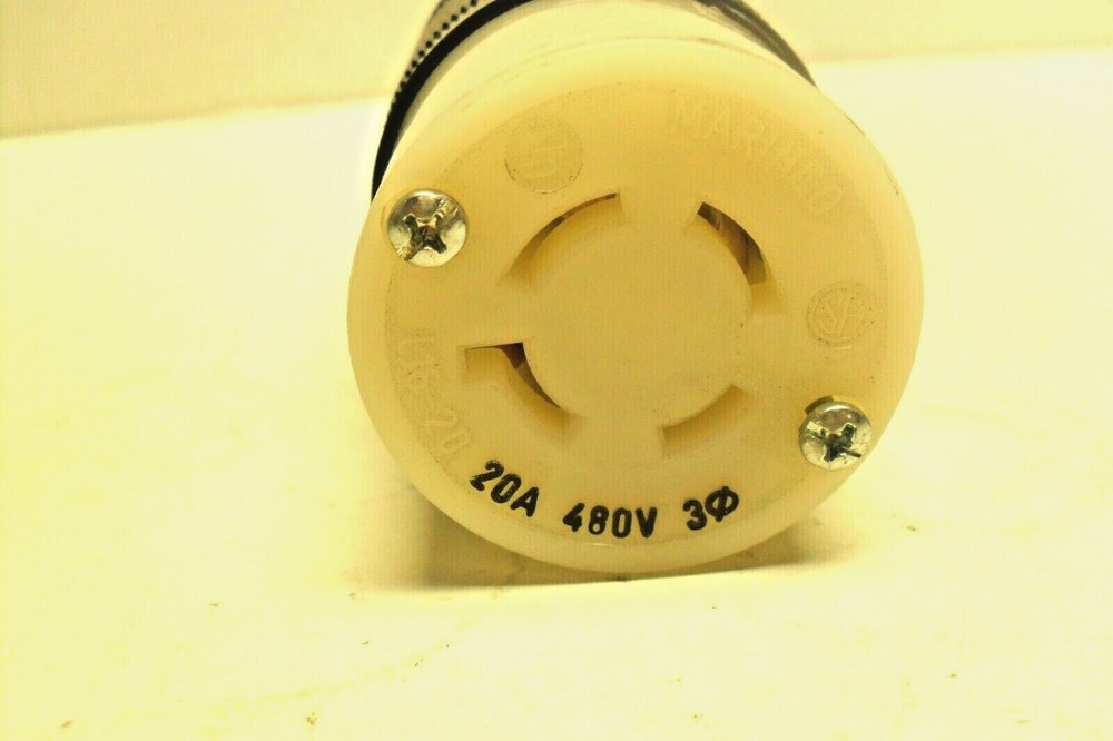 Marinco 2016C 20A Connector, 480V 3 Locking
