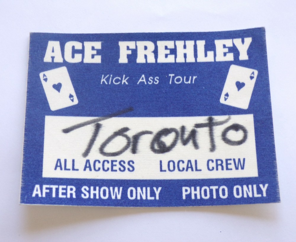 Kiss Satin Pass ACE FREHLEY Solo Concert Tour 1995 Toronto Canada Vintage