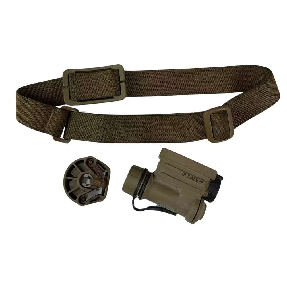 Streamlight Flashlight w/ Strap & Helmet Mount – Used Serviceable *mocinc.1982*
