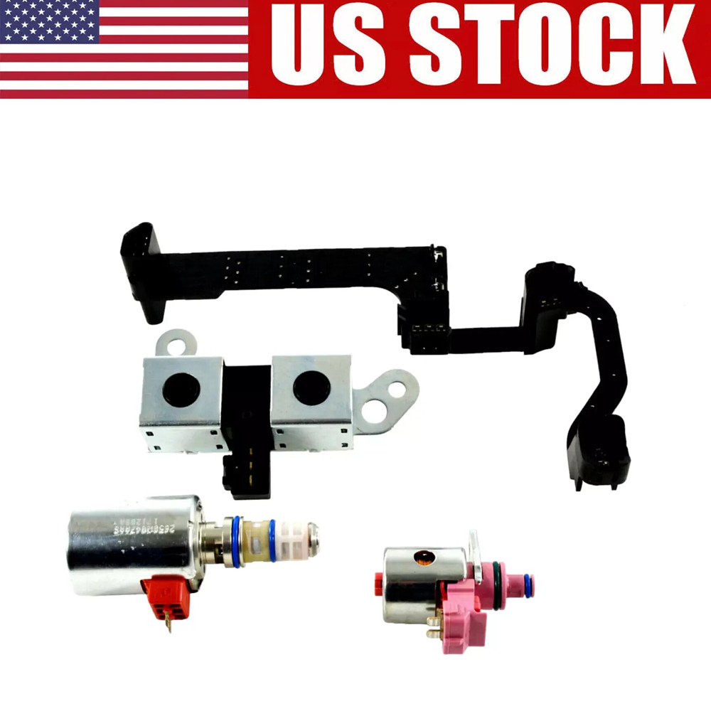 1998-04 AODE 4R70W For Ford Transmission Solenoid 4pc/Set INCLUDES HARNESS
