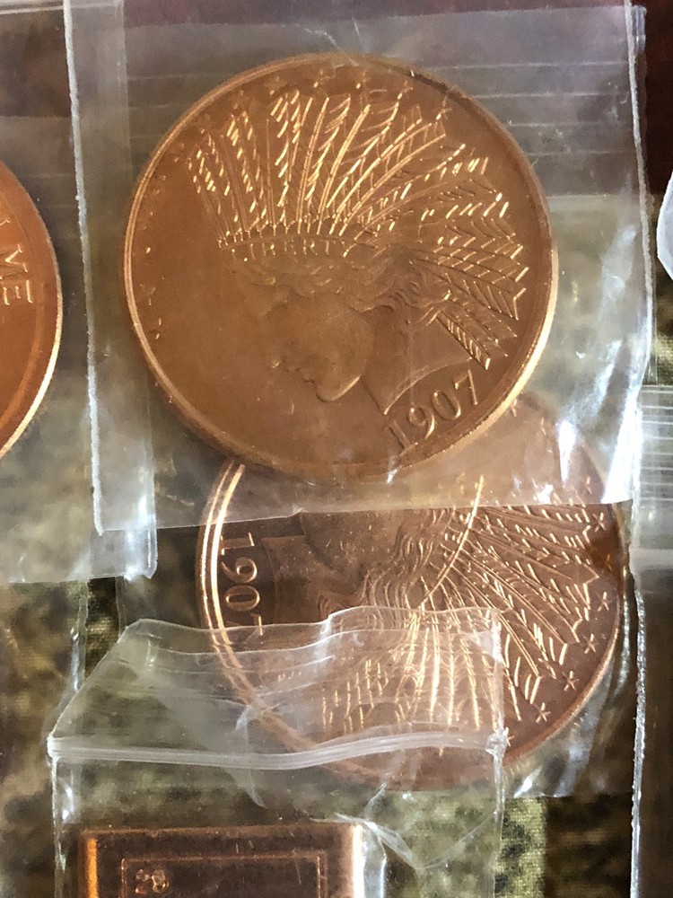 1 oz & 5 oz Copper Round & Bar Lot