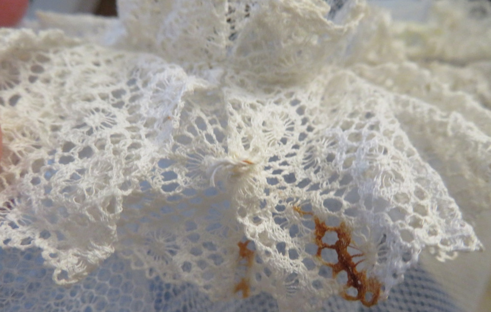 Vintage White First Communion Veil Elastic Head Band Unbranded