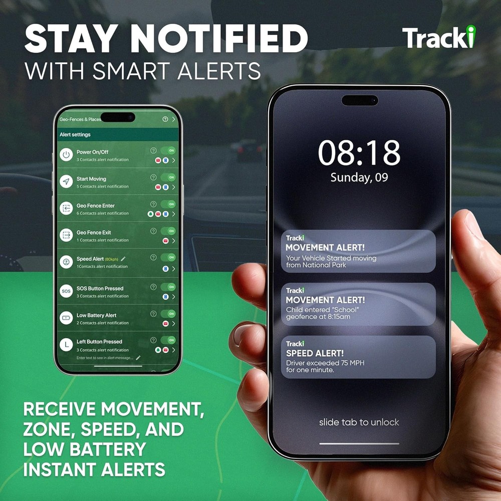 Tracki GPS Tracker for Vehicles – Real-Time 4G LTE Assets & Car Tracking Devic