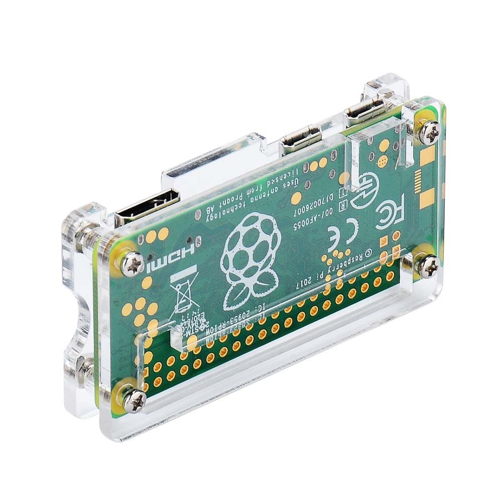 iUniker Raspberry Pi Zero Case, Case for 2 w, with Clear