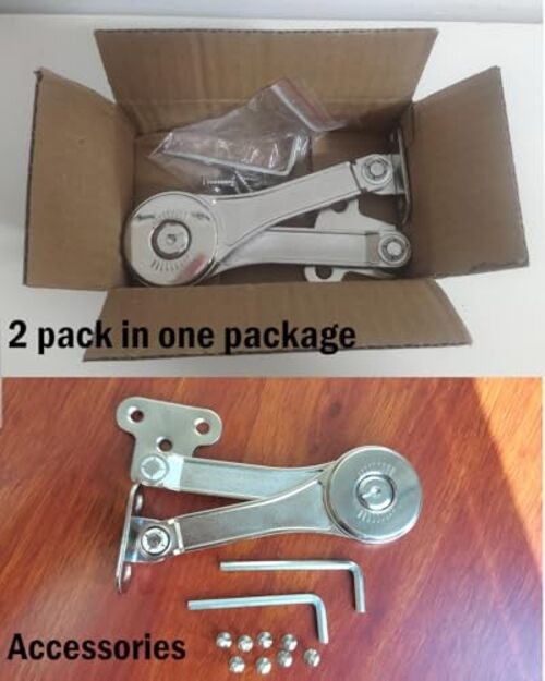 2 Pack Cabinet Hinge Door Concealed Hinges Fixed Soft Hinges Heavy Duty Lid