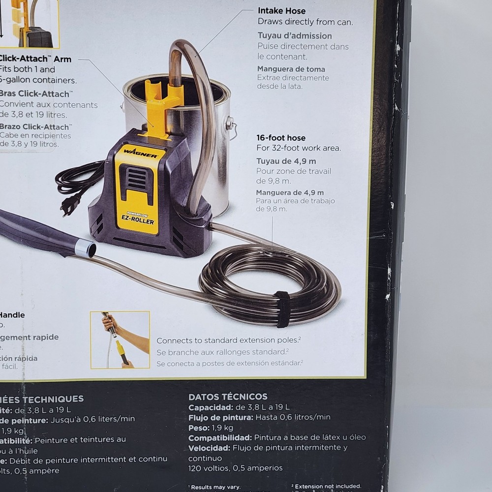 Wagner PowerFlow EZ-Roller Multi-Room Powered Paint Roller, D