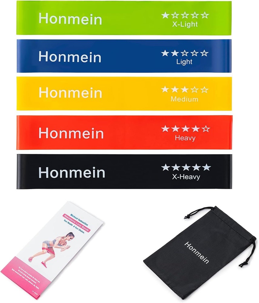 Honmein Resistance Bands for Working Out, Exercise Universal size, Assorted