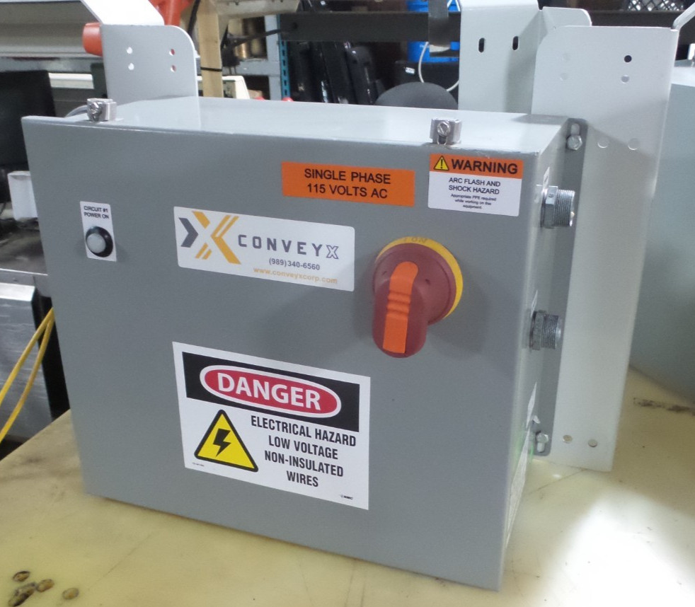 CONVEYX CONVEYOR CONTROL PANEL | Used Working W/ Mounting Bracket