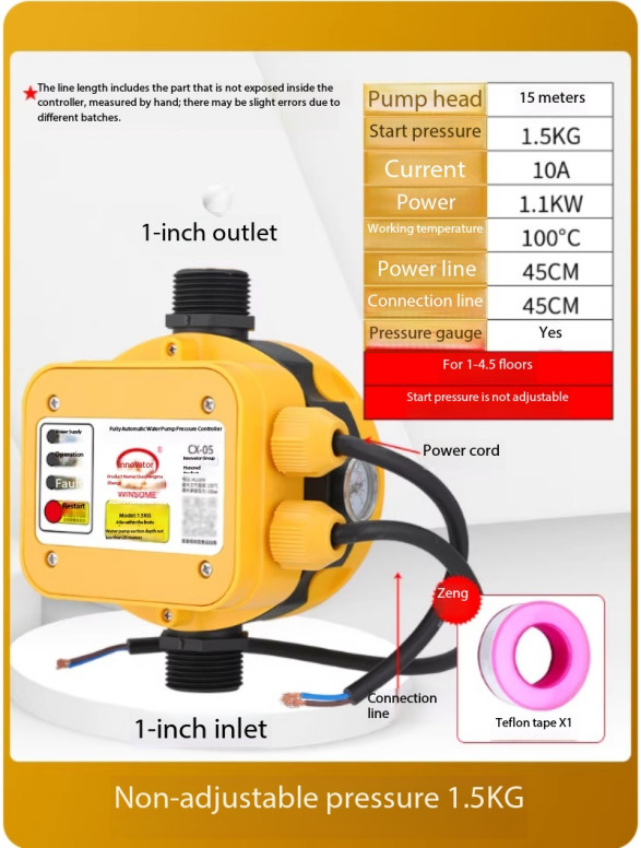 Smart Pump Controller, Fully Automatic Booster Pump, Electronic Pressure Switch
