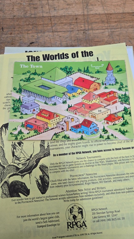 Introduction to Advanced Dungeons & Dragons Game COMPLETE 1135/Circa 1995