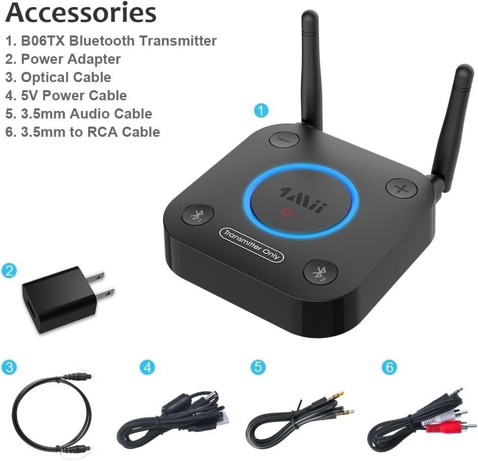 Bluetooth 5.3 Transmitter for TV - Wireless Audio Adapter
