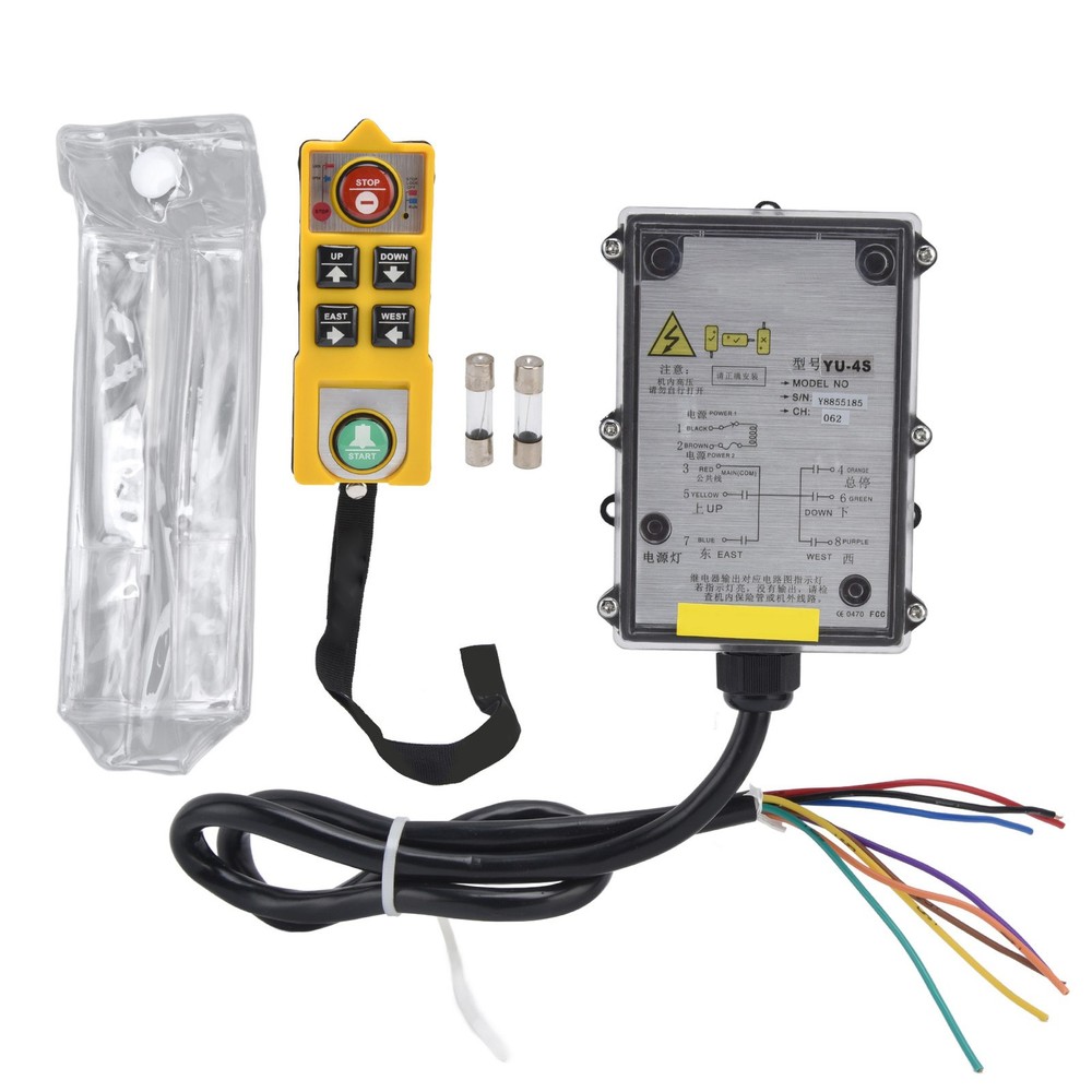 Industrial Remote Control Switch Transmitter Kit Single Handle For Electric