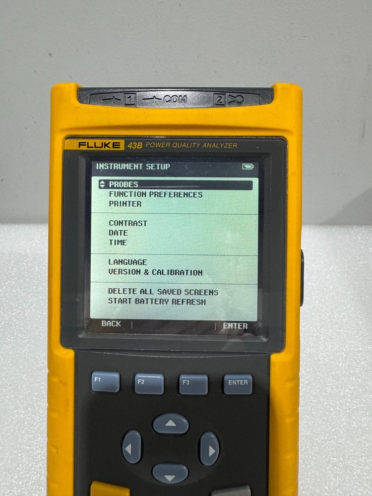 Fluke 43B Power Quality Analyzer, with new battery pack