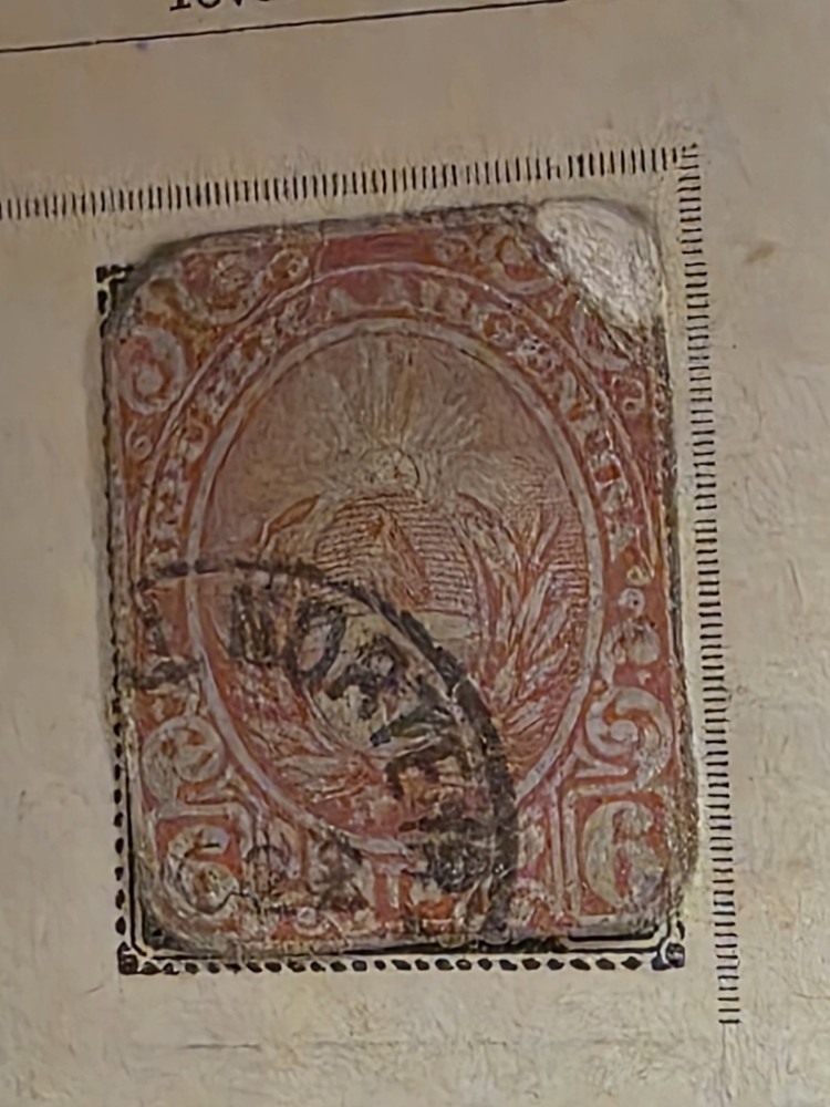 Foreign Argentina 6c Stamp Used - #I363