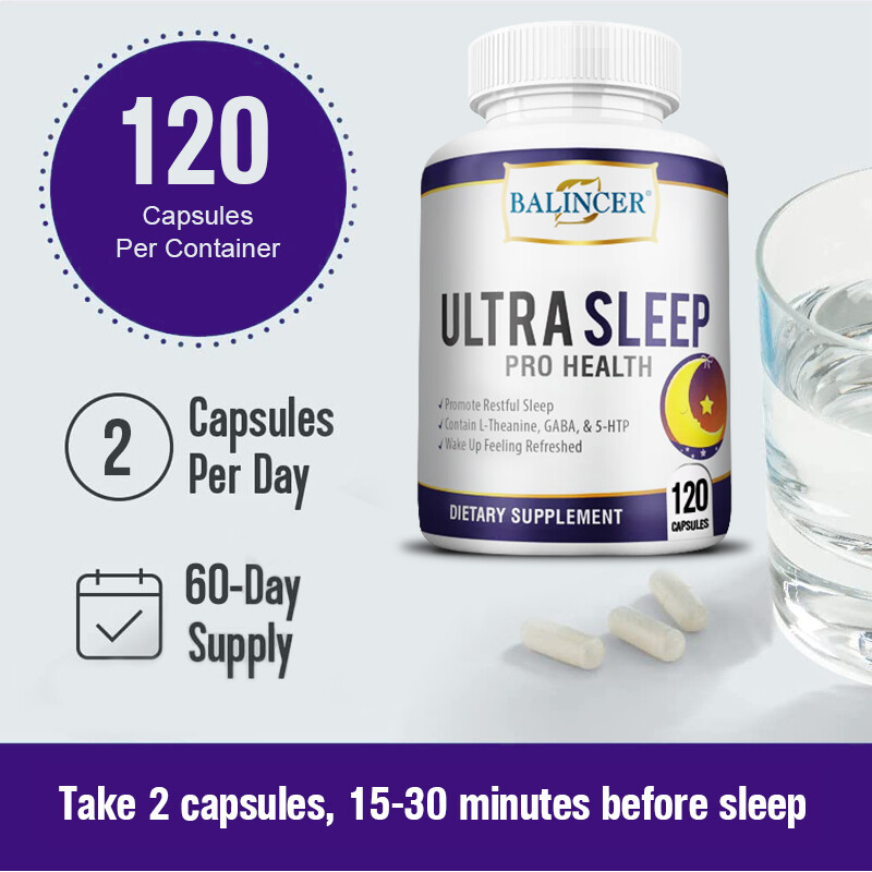 Sleep Support Improve Quality Fall Asleep Quickly Emotional Stability 120 Count