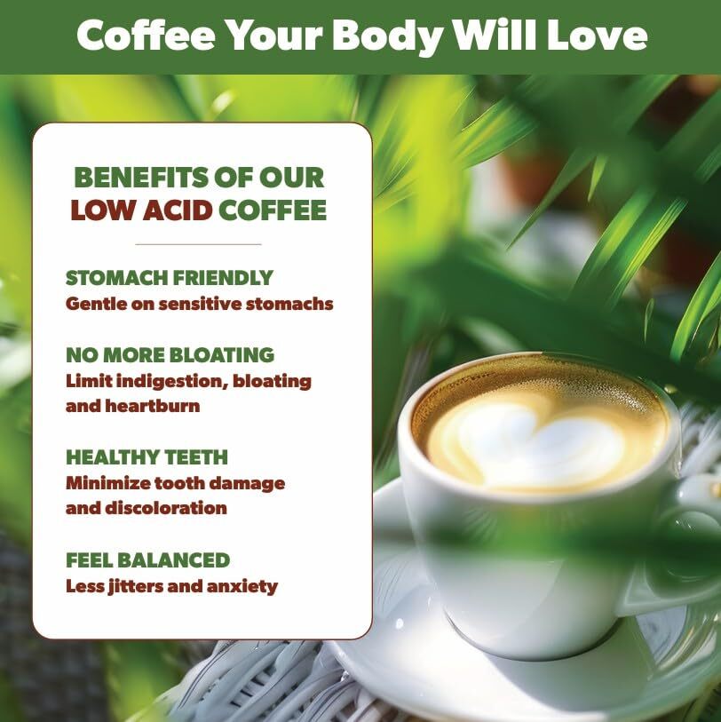 Java Planet Organic Colombian Coffee - Low Acid Medium Dark Roast 1LB