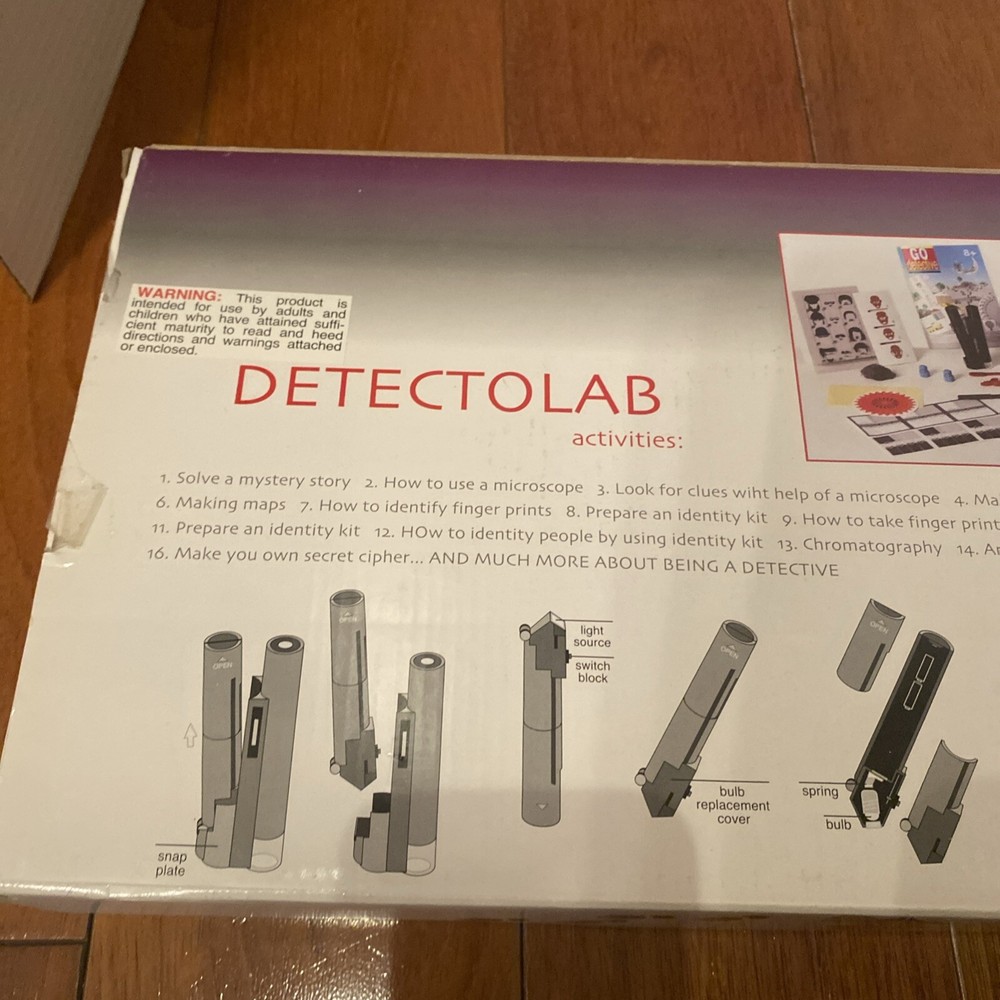 Detectolab Go Science Scientific Detecting Methods For Ages 8+ ELenco