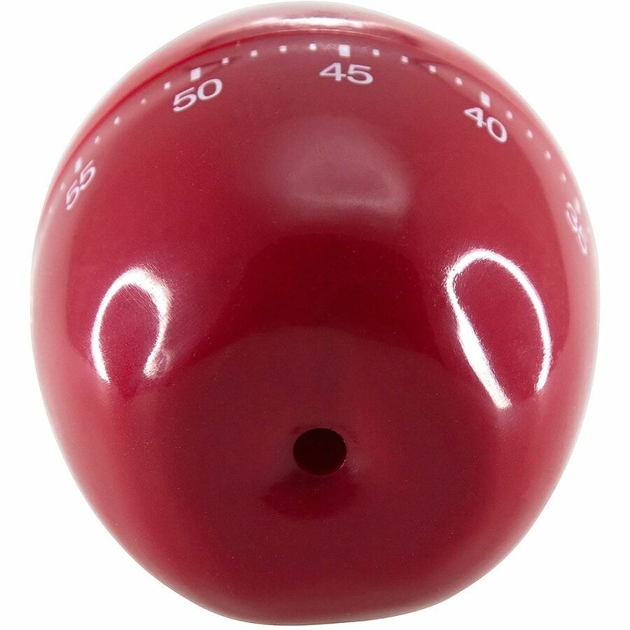 Baumgartens Apple Timer RED - 1 Hour - For Office, Classroom, Kitchen, Game -