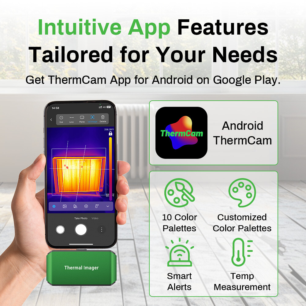 AMPBANK M256 Thermal Imaging Camera 256×192 IR Resolution for Android