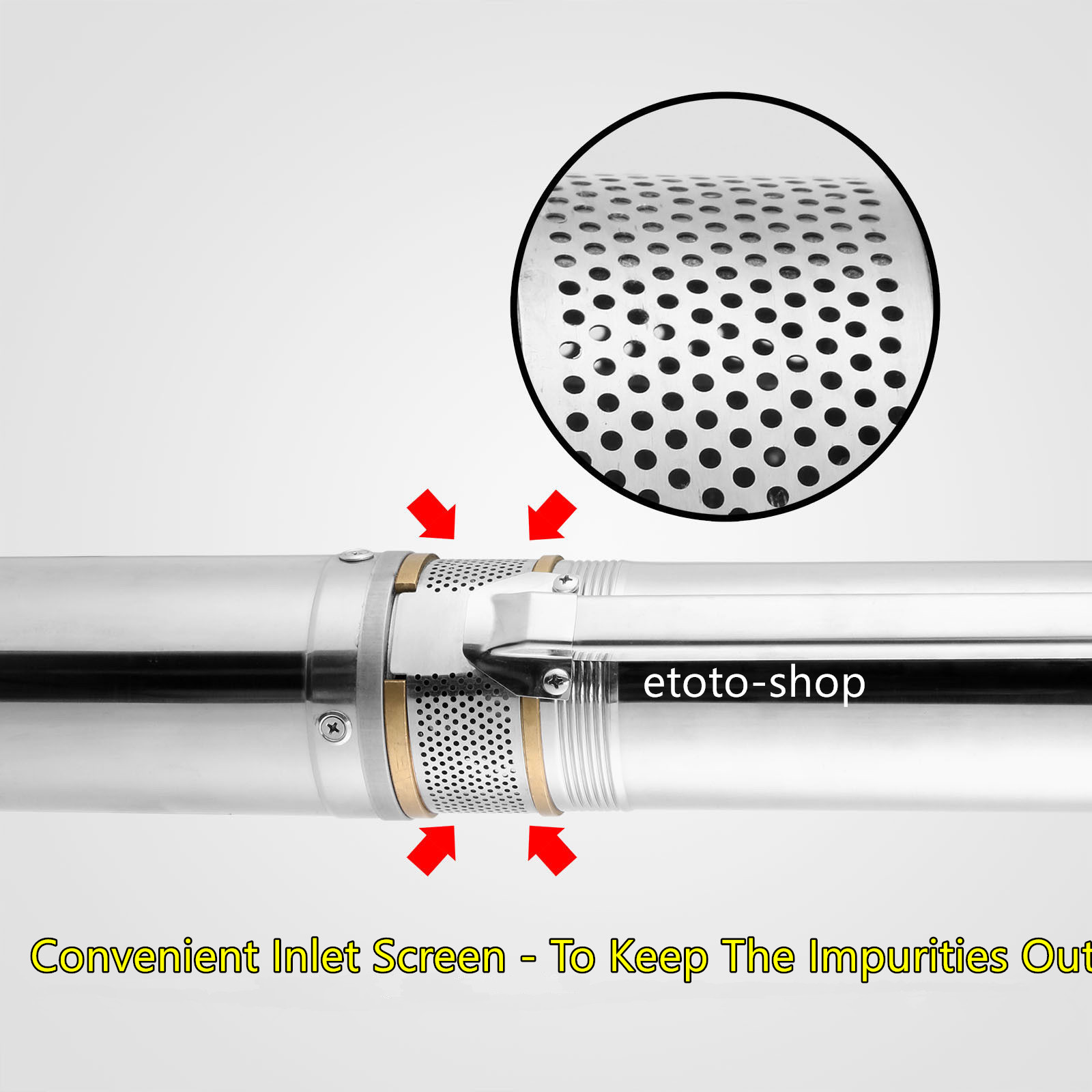 New Model 3 HP S/Steel Submersible Bore Water Pump with 30M Cable