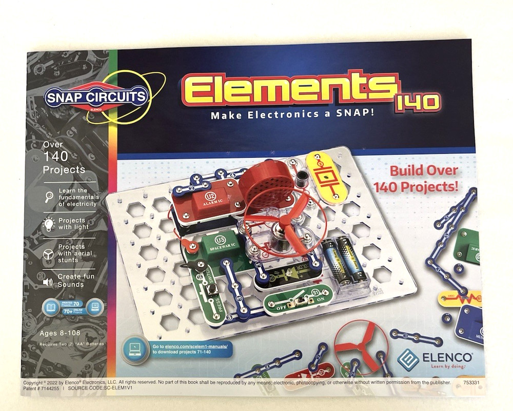 Snap Circuits Elements 140 Projects Create Working Circuits