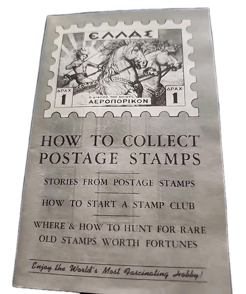 How To Collect Stamps 1972 Vintage Little Booklet Harris