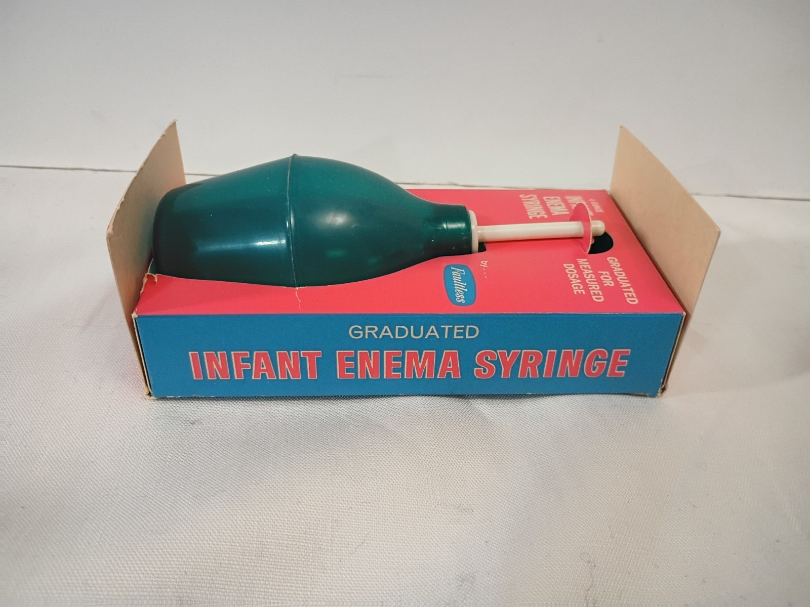 Vintage See-Flo Infant Enema Syringe made by Faultless Rubber Co.