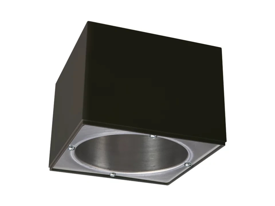 HS4SMB cooper lighting square surface mount housing 4" LED module-Matte Black