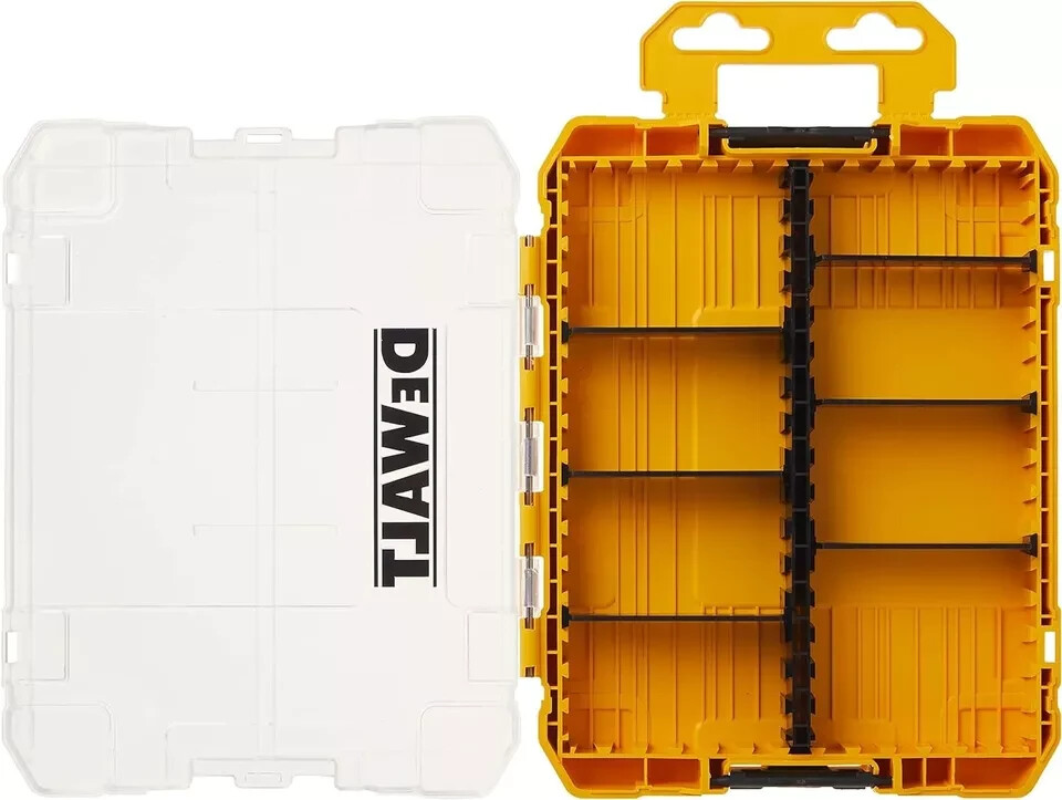 DEWALT Tool Box Tough Case Medium DWAN2190 Stackable 6 dividers organizer