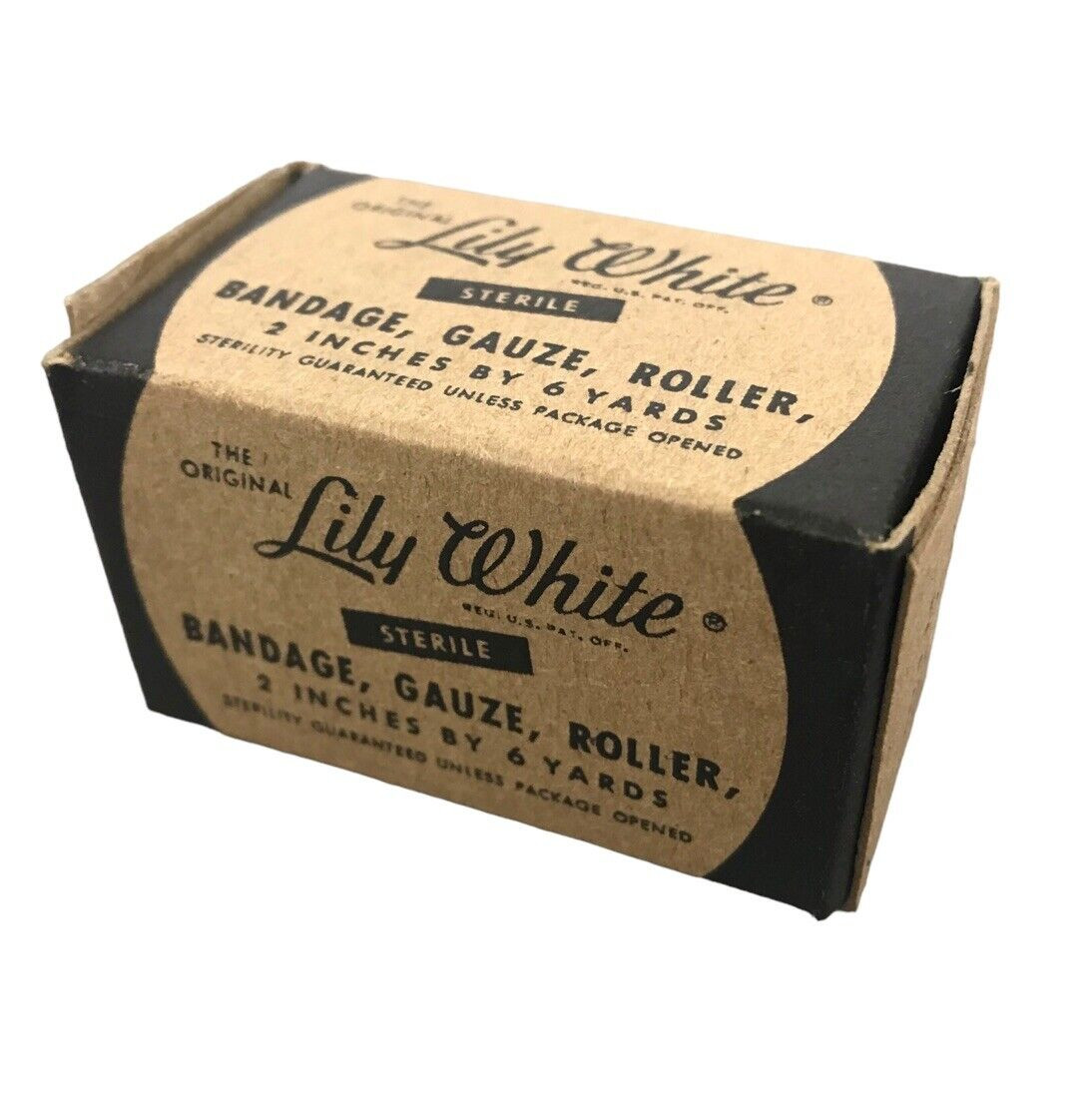 NOS Lily White Military Bandage Gauze Roller Roll KOREA VIETNAM Field Dressing