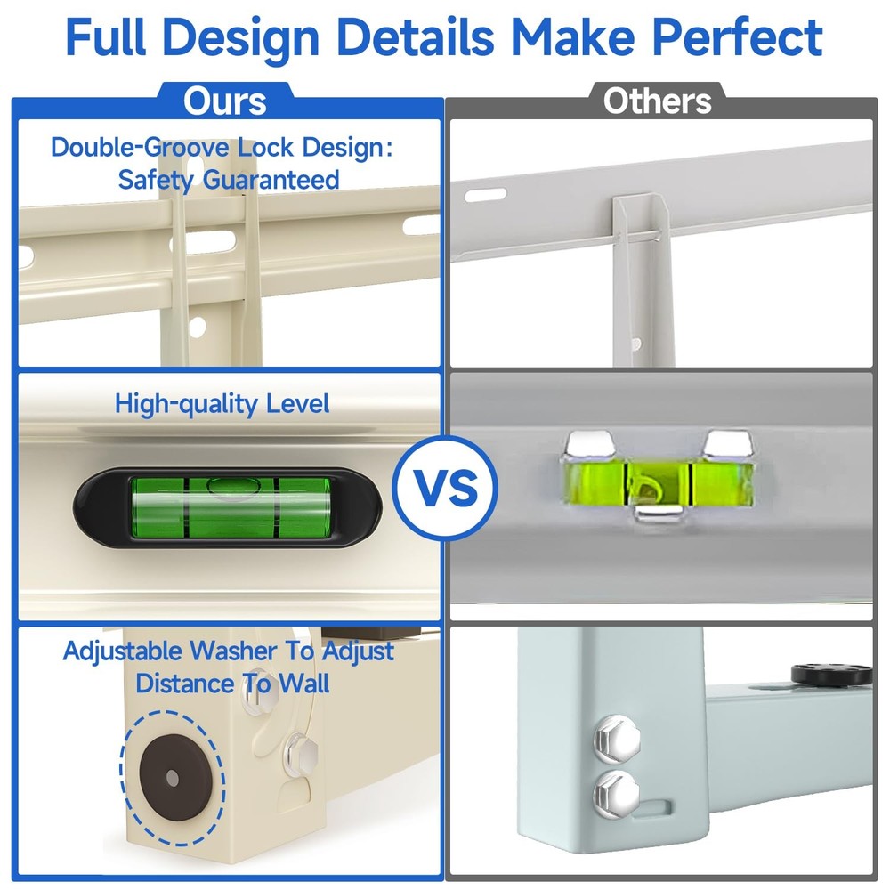 Mini Split Wall Mounting Bracket: 9000-36000 BTU, With Horizontal Bar Model